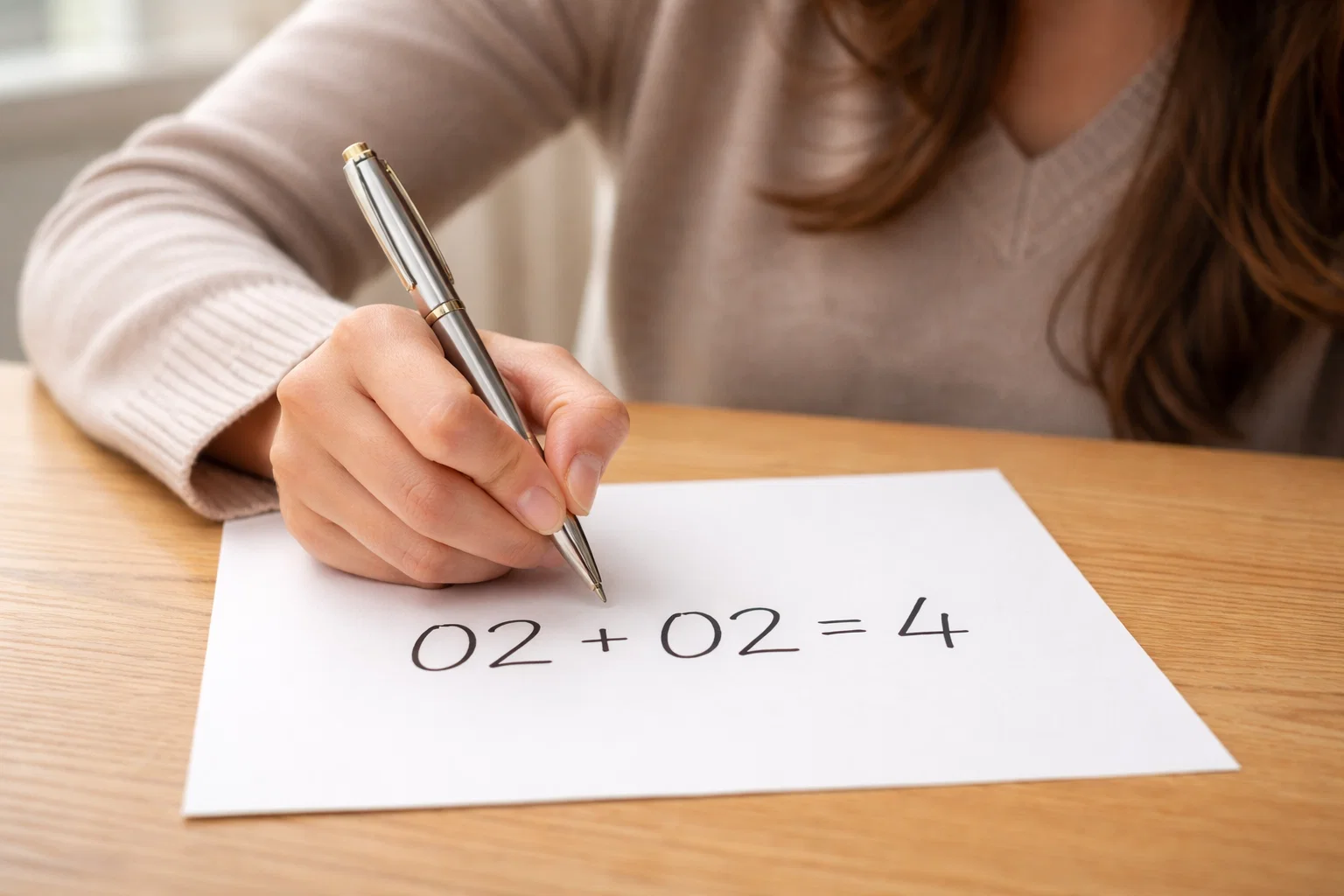 Scomposizione numerologica di 02-02 in numero 4, significato simbolico dei numeri